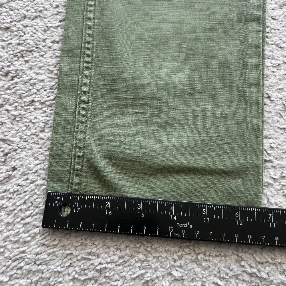 Flint And Tinder Chino Pants Mens 30x28 Green Elastic Waist Drawstring Tapered